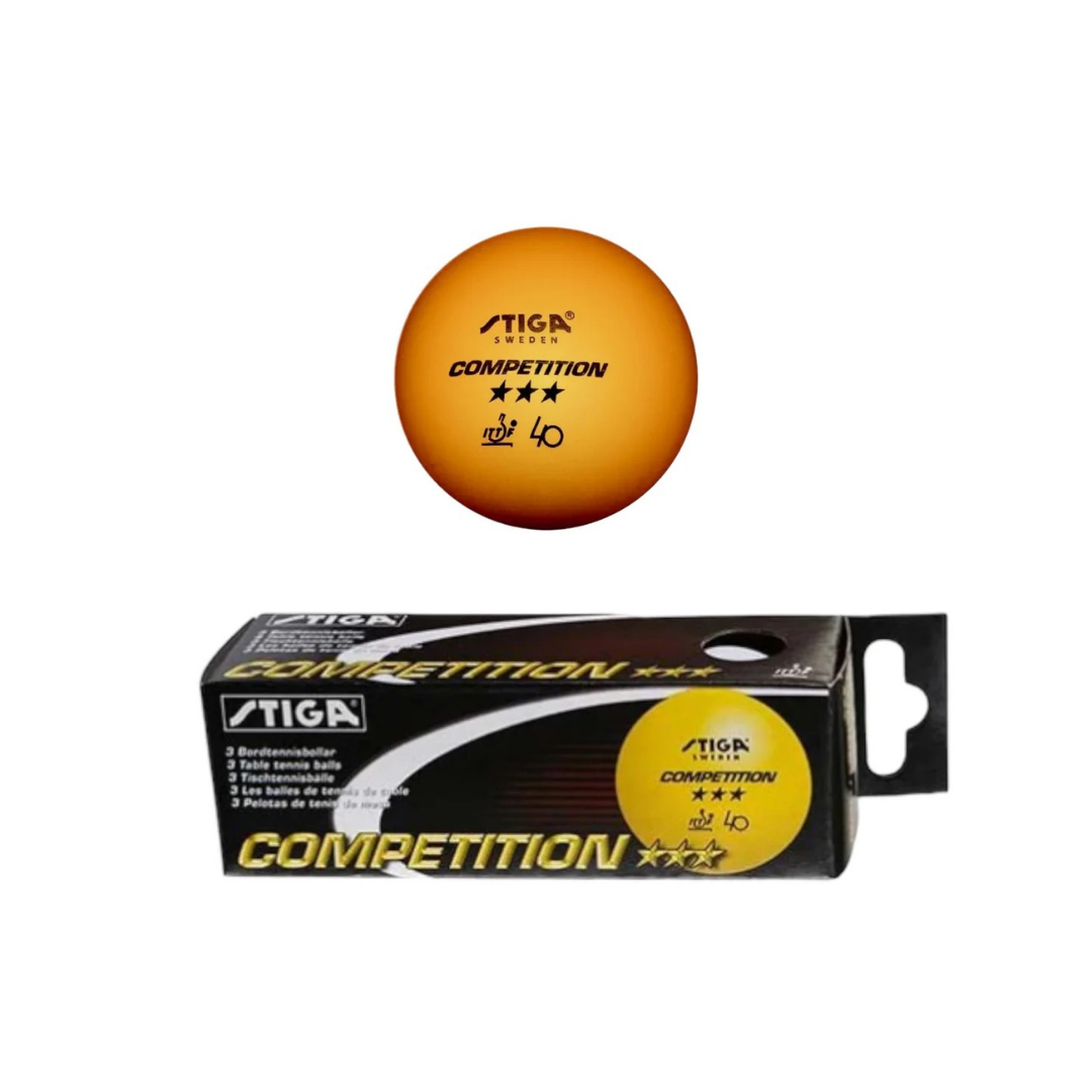 Stiga Competition Table Tennis Ball Pack/3