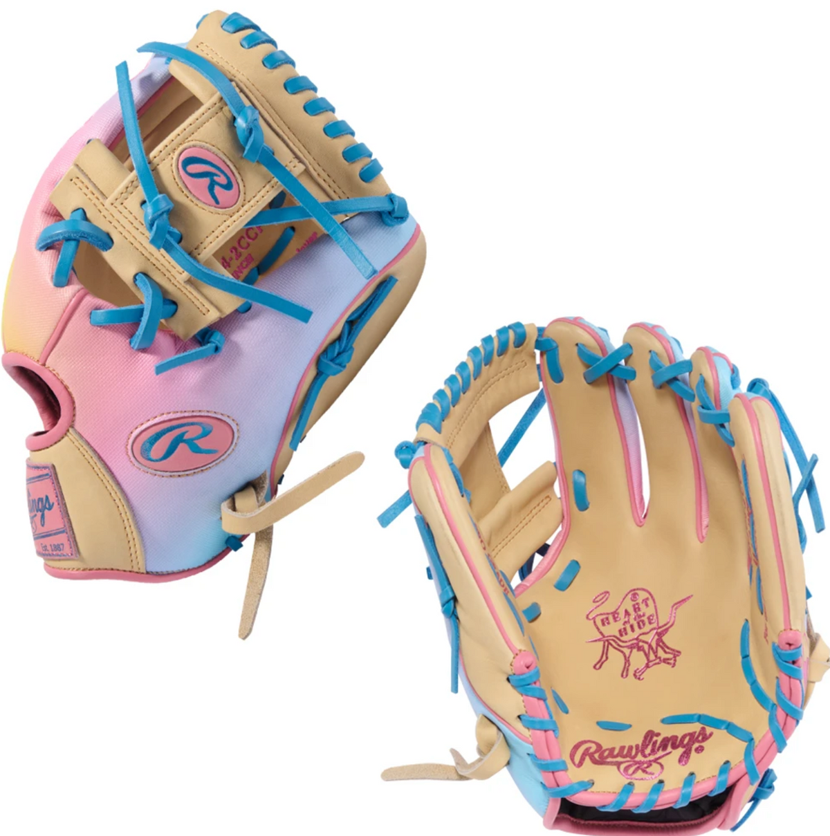 RAWLINGS HEART OF THE HIDE PROR204-2CCP - FUNBURST 2.0 - 11.5" RHT BASEBALL GLOVE