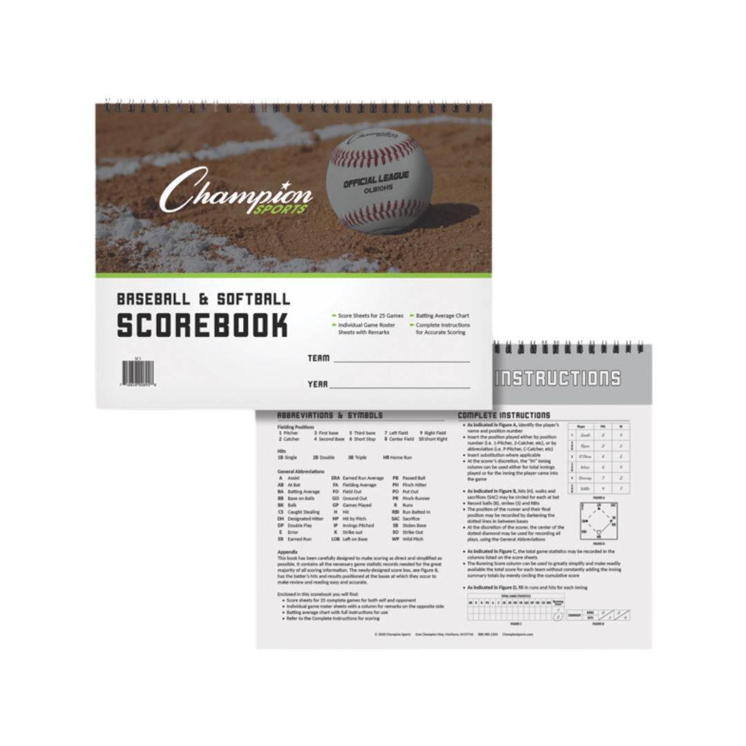 Champion Sports Baseball Scorebook