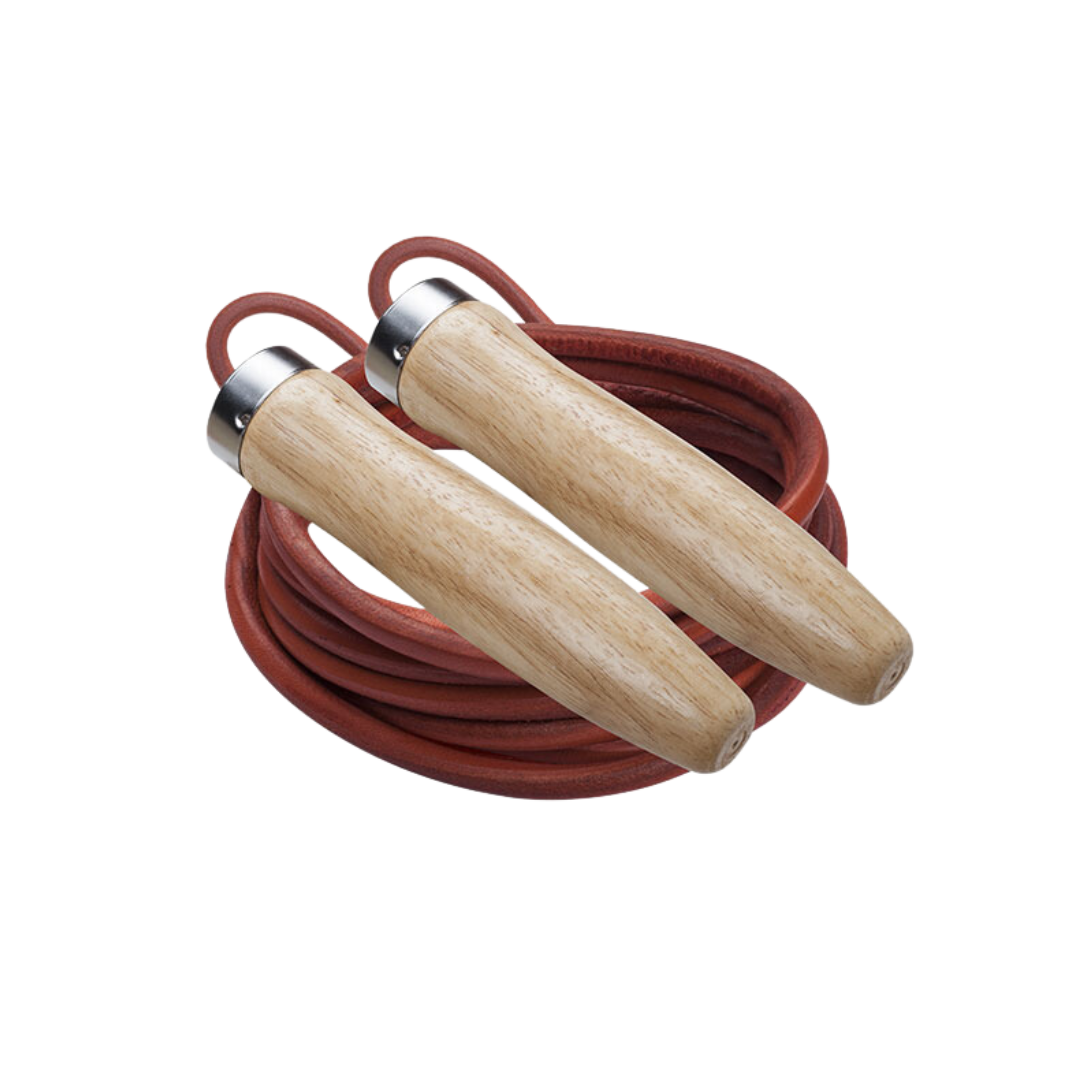 Champion Sports Leather Jump Rope 9'