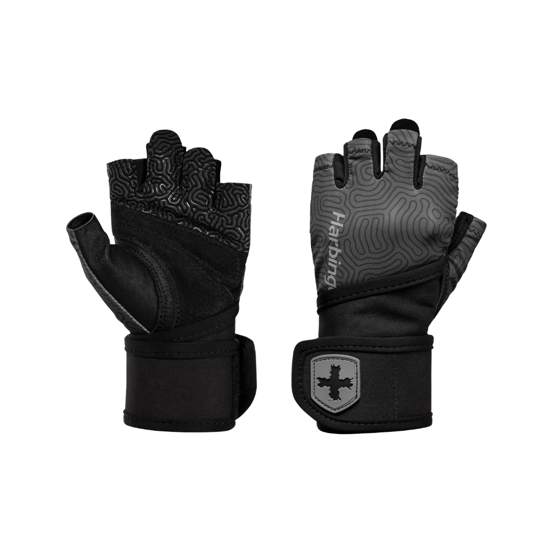 Harbinger Women's Pro 3.0 Wristwrap Gloves Large (Carbon)