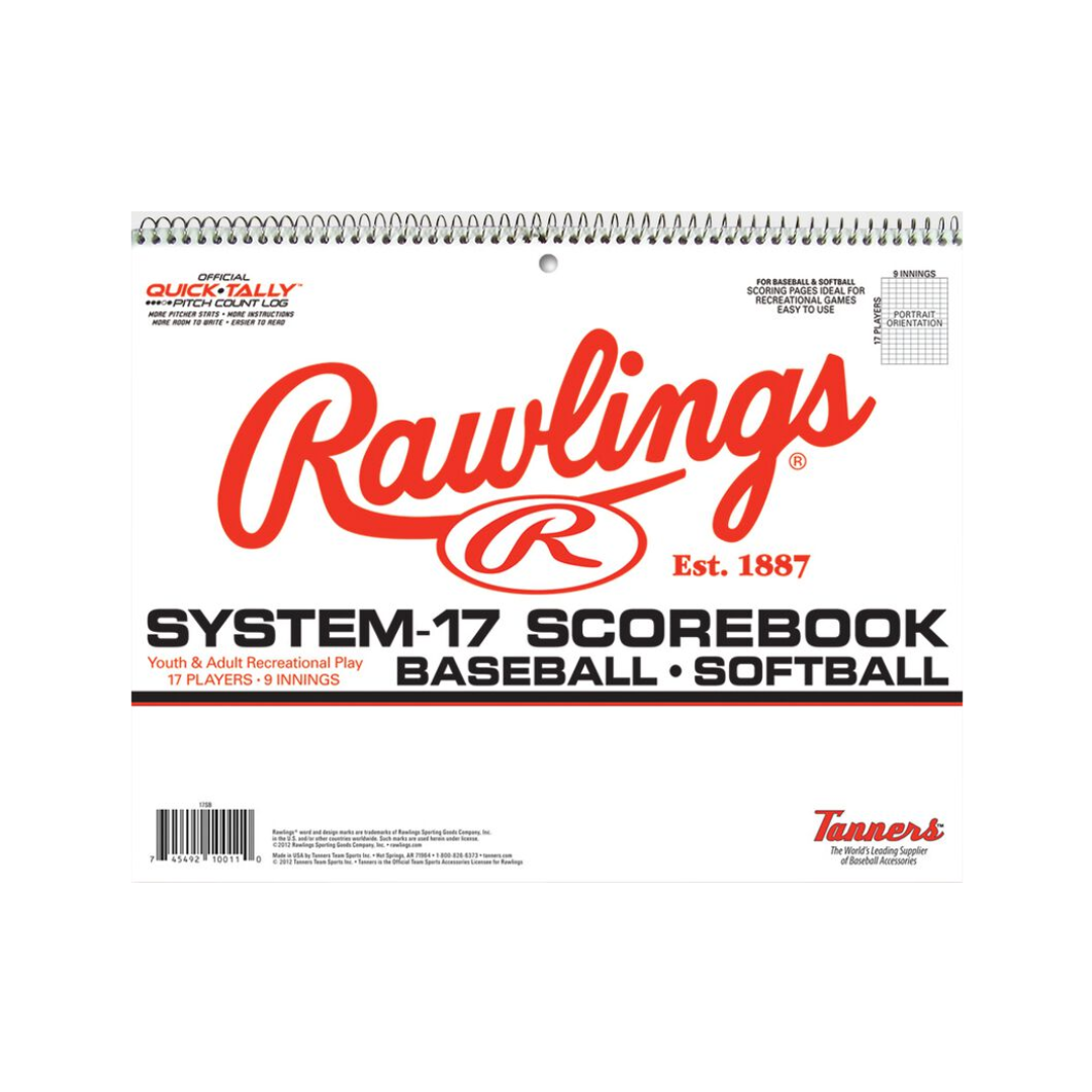 Rawlings System Baseball Scorebook (24 Games)