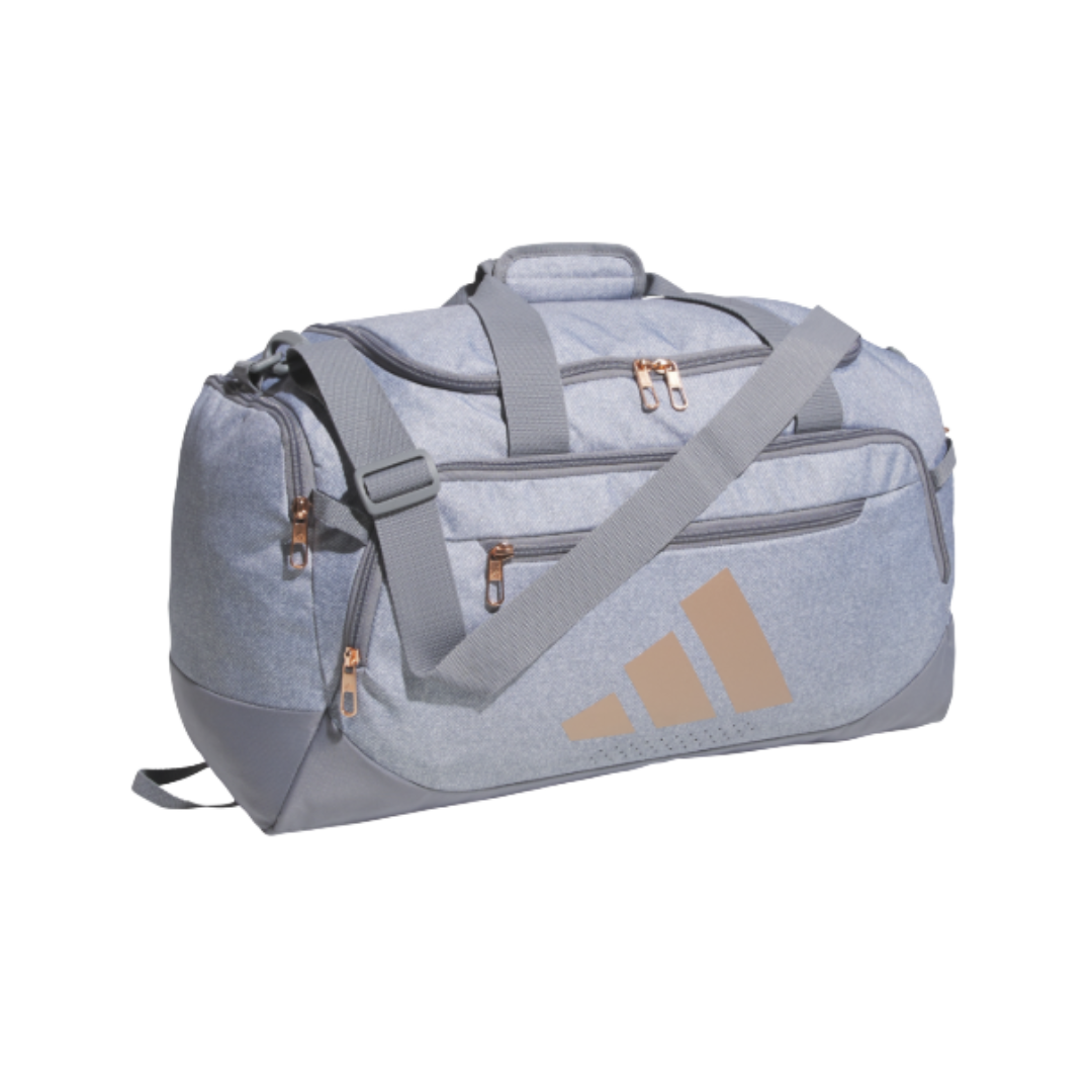 Adidas Defender IV Small Duffel (Grey/Gold)