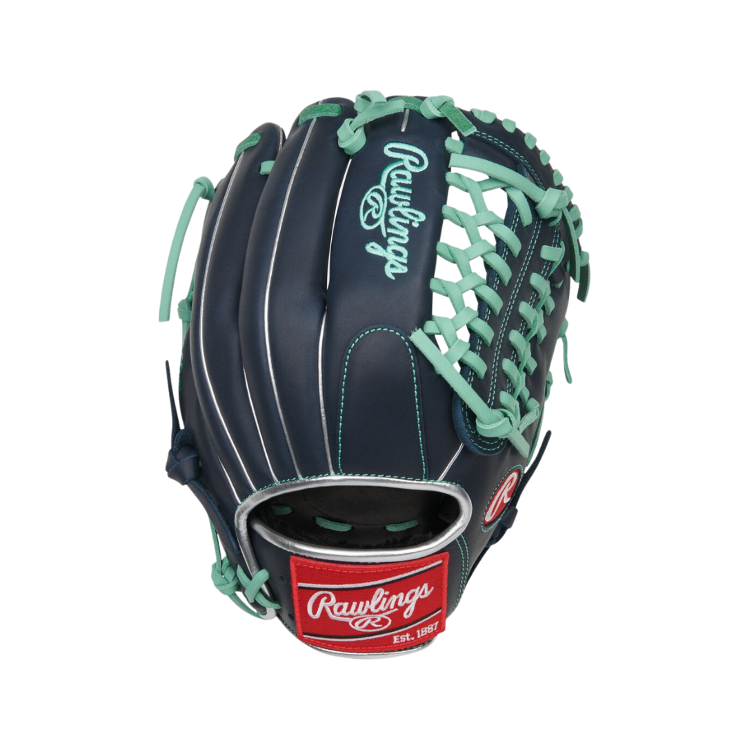 Rawlings R9 Series Left Hand Thrower Glove 11.75'' (Navy/Mint)