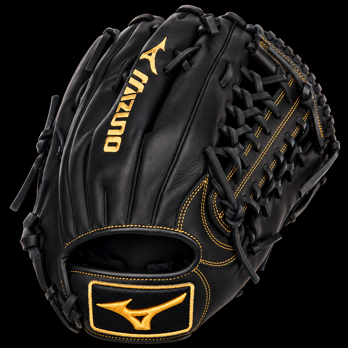 Mizuno MVP Prime Outfield Baseball Glove 12.75", Black/Almond