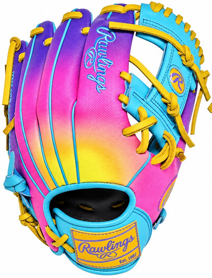 Rawlings Heart of the Hide Funburst 2.0 PROR204U-2CBY Model 11.5" Contour Fit Baseball Infield Glove
