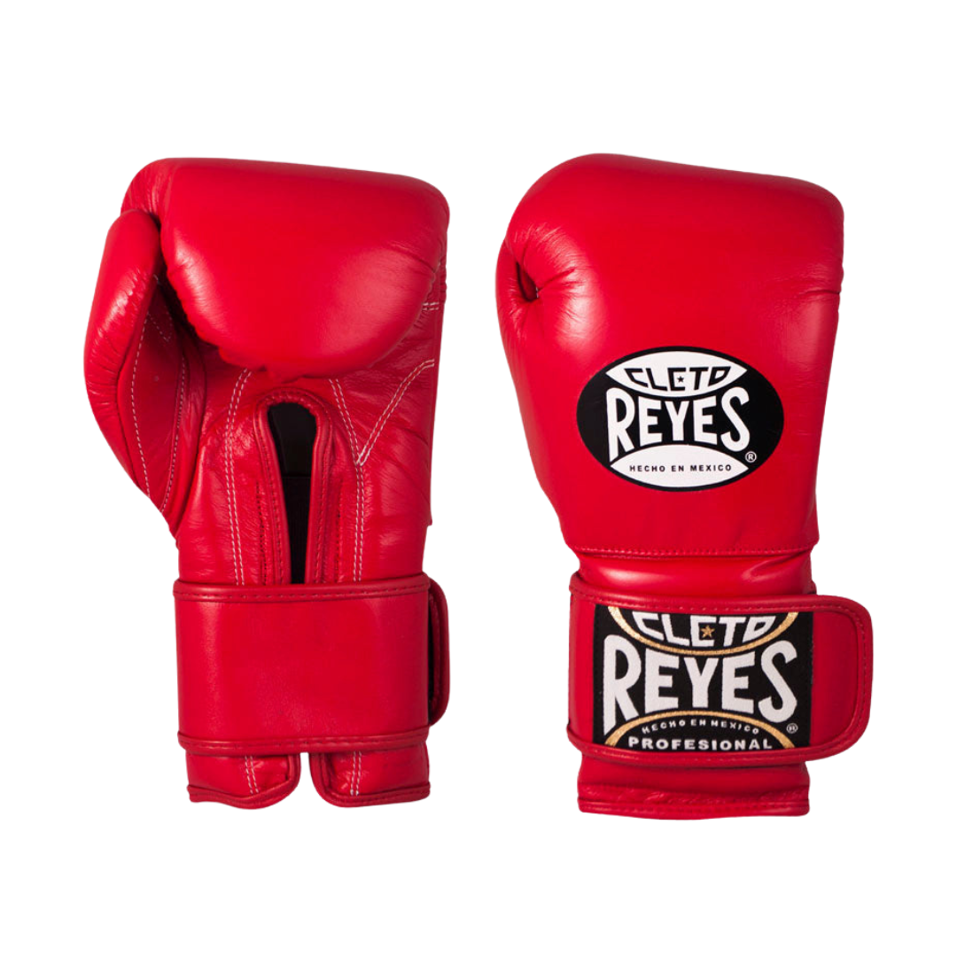 Cleto Reyes Leather Training Gloves Red 14 oz