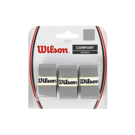 Wilson Pro Overgrip Comfort 3 Pk (Silver)
