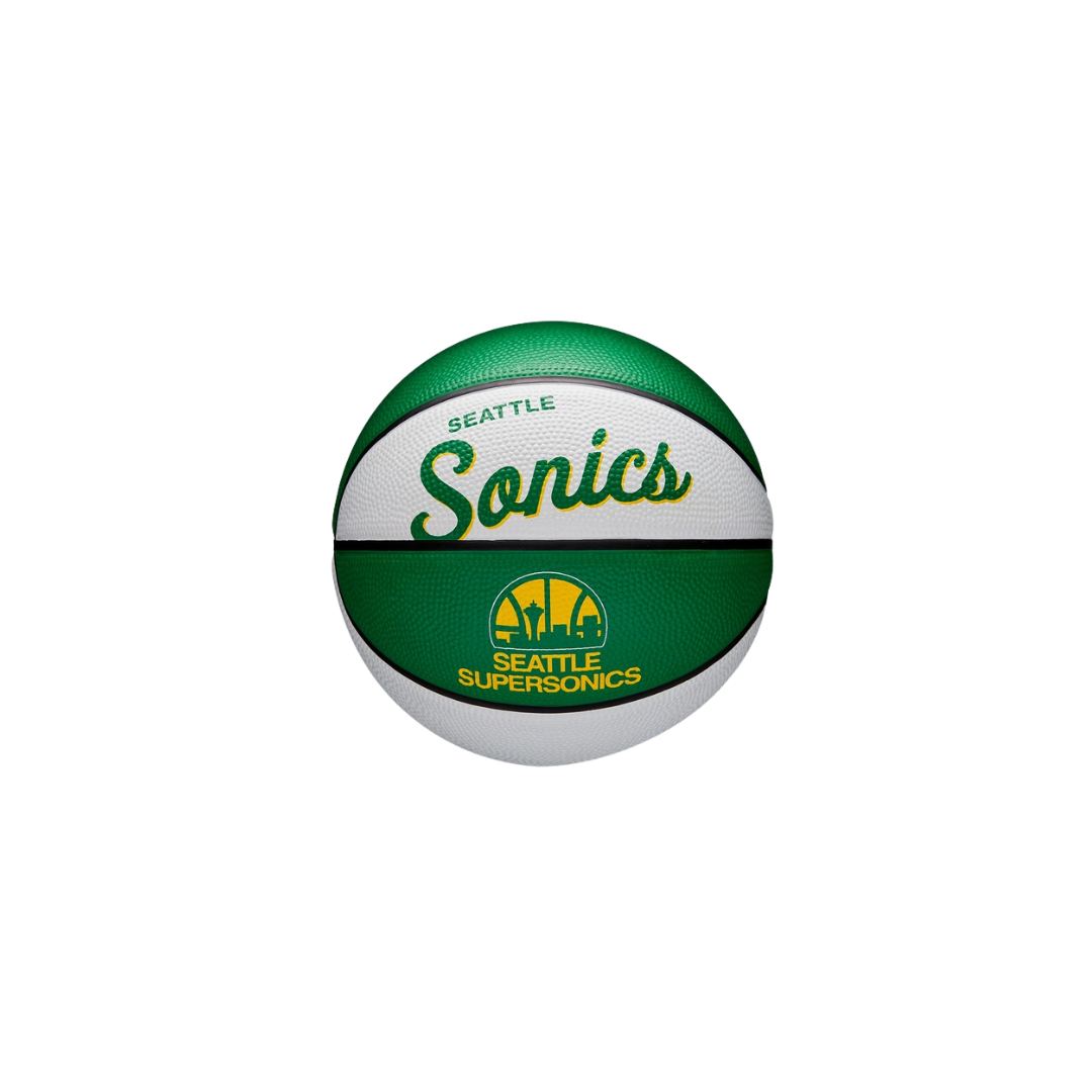 Wilson NBA Team Retro Seattle Supersonics Mini Basketball #3