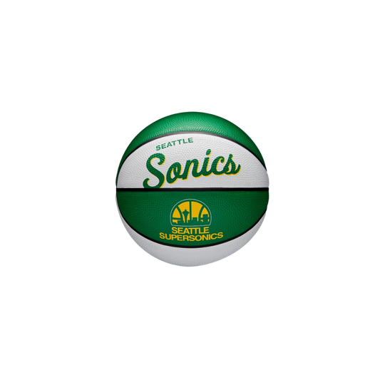 Wilson NBA Team Retro Seattle Supersonics Mini Basketball #3