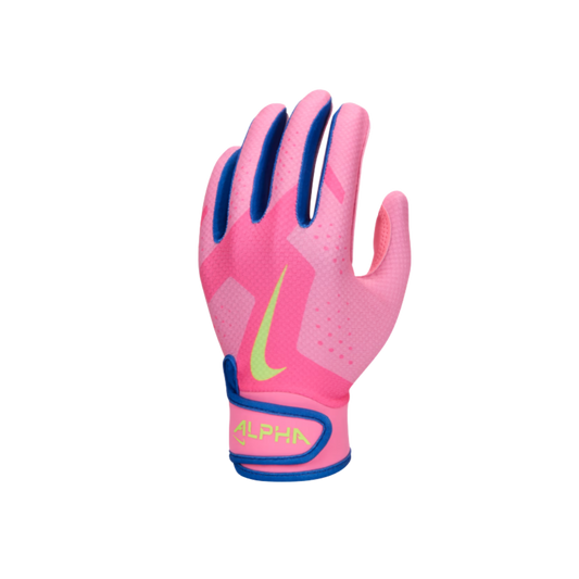 Nike Alpha 2.0 T-Ball Batting Gloves (Pink/Volt)