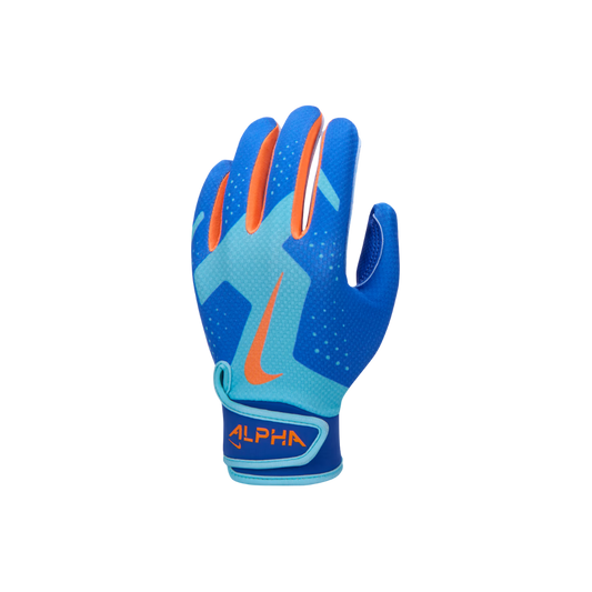 Nike Alpha 2.0 T-Ball Batting Gloves (Blue/Orange)