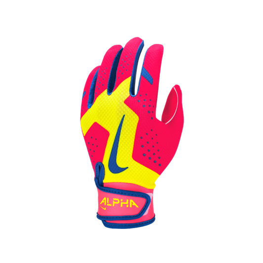 Nike Alpha 2.0 T-Ball Batting Gloves (Red/Yellow)