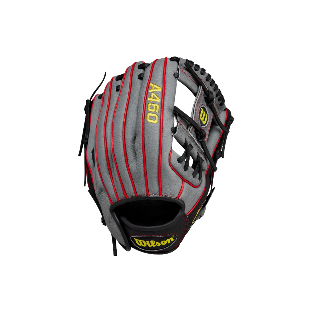 Wilson A450 Glove Left Hand Thrower (Grey/Black) 11.5''