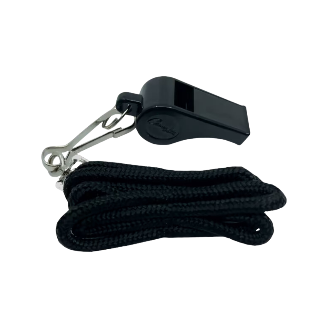 Champion Sports Plastic Whistle & Lanyard