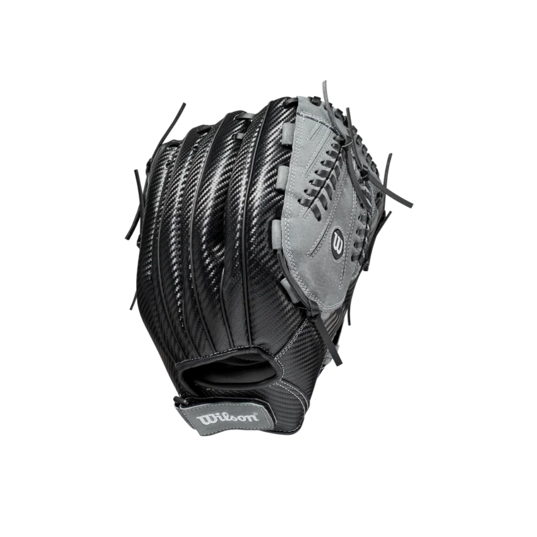 Wilson A360 Slowpitch Softball Glove Left Hand Thrower (Black/Grey) 13''