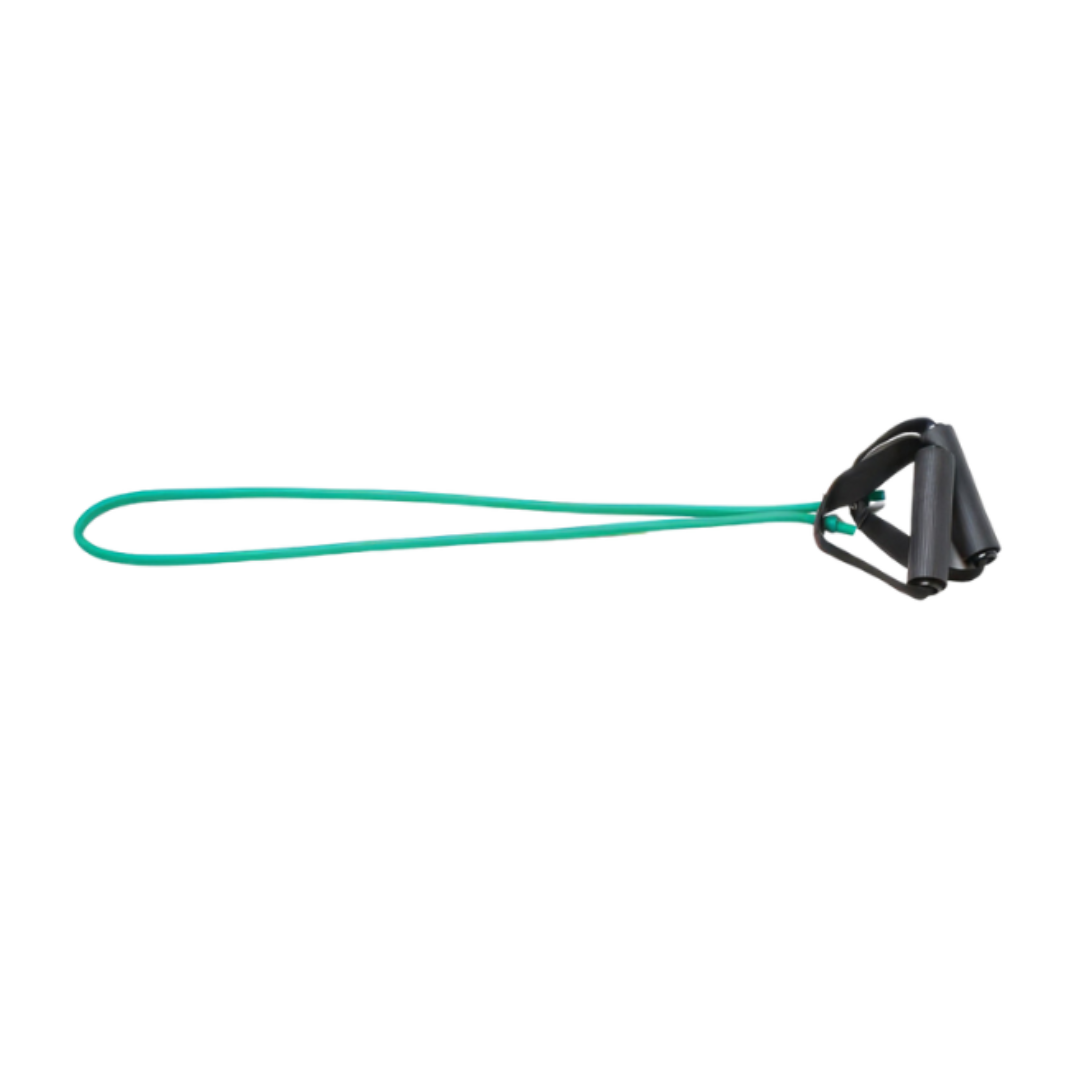 CanDo Medium Exercise Band with Handles Green 48''