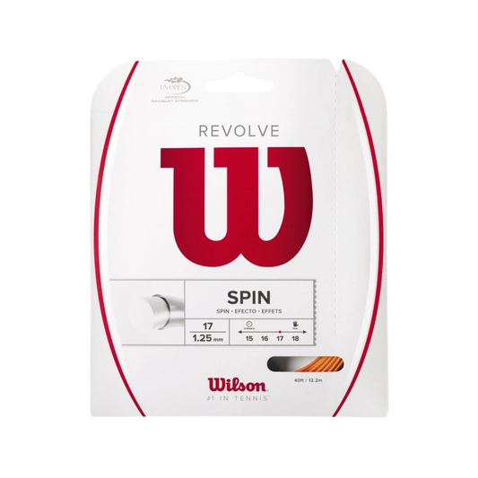 Wilson Revolve 17 Tennis String (Orange)