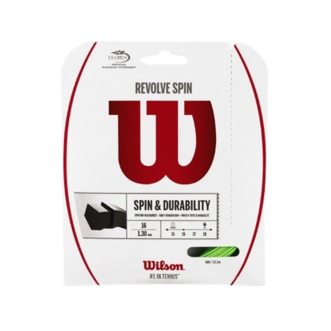 Wilson Resolve Spin 16 Tennis String (Green)