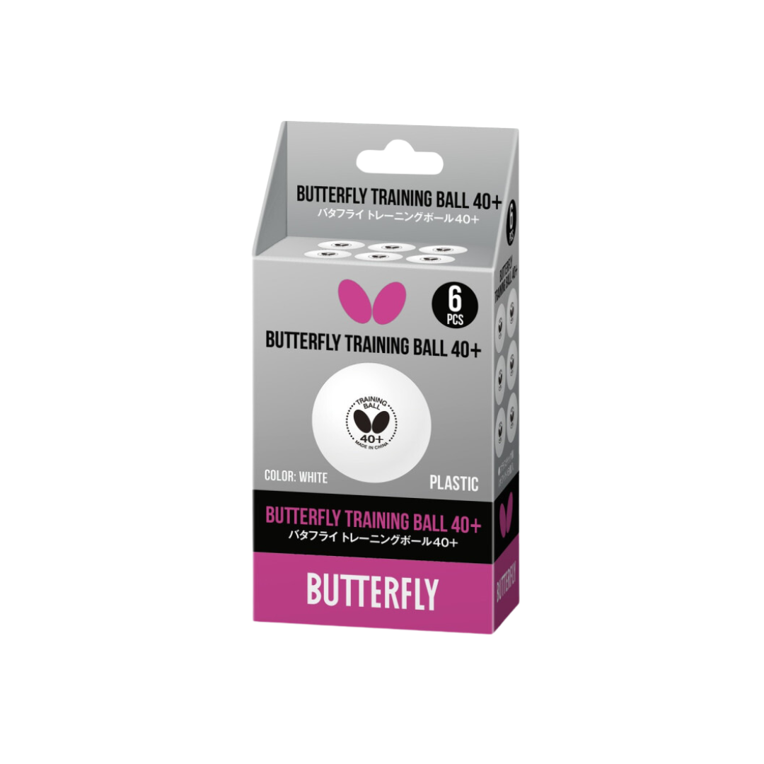 Butterfly Training T.T. Ball White 6/Pk