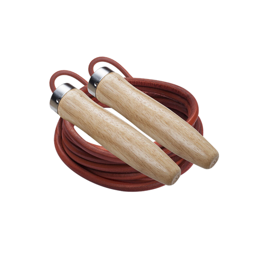Champion Sports Leather Jump Rope 9'