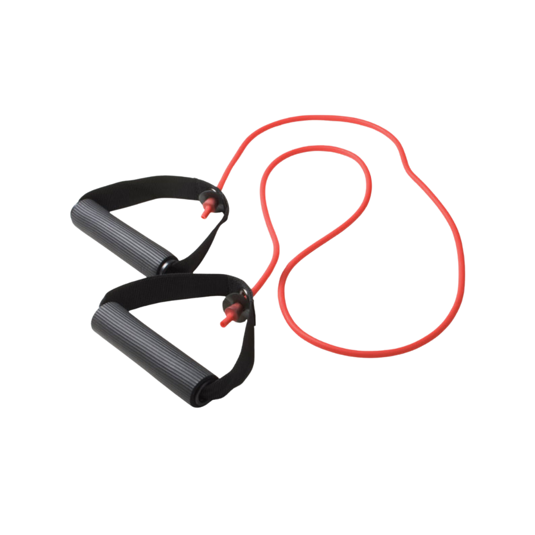 CanDo Light Exercise Band with Handles Red 48''