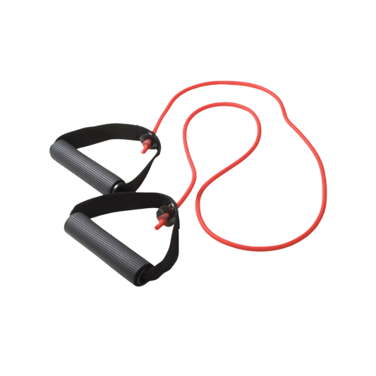 CanDo Light Exercise Band with Handles Red 48''