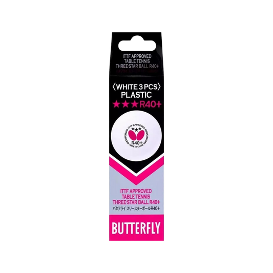 Butterfly 3 Star R40+ T.T. Ball 3 Pk