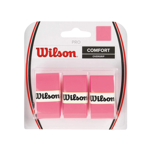 Wilson Pro Overgrip Comfort 3 Pk (Pink)