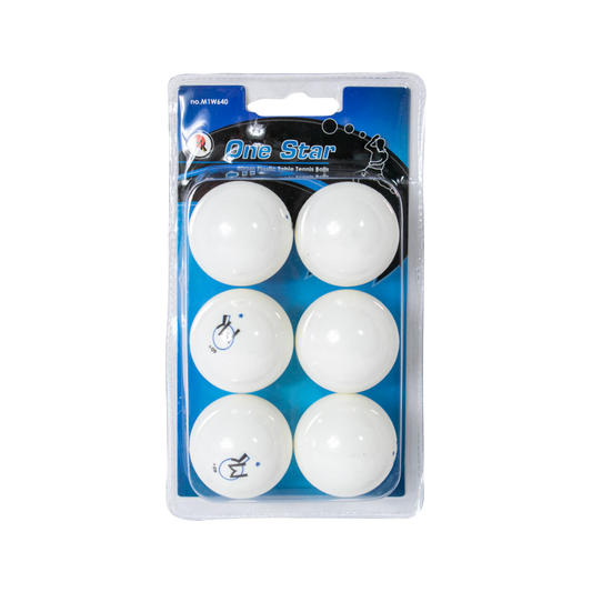Martin Kilpatrick 1 Star Table Tennis Balls 6 Pk