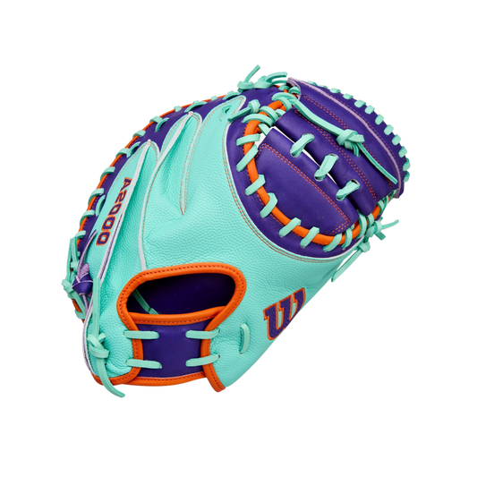 Wilson A2000 CM33 Catcher's Mitt 33'' (Teal/Purple)