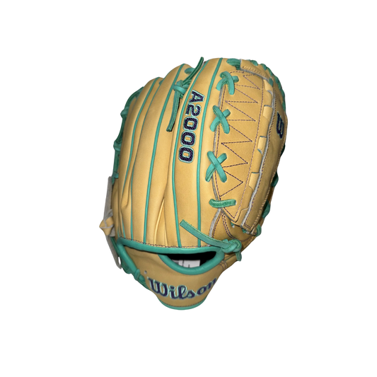 Wilson A2000 DH12 Pitcher Glove 12" 2026 (Blonde/Teal/Purple)