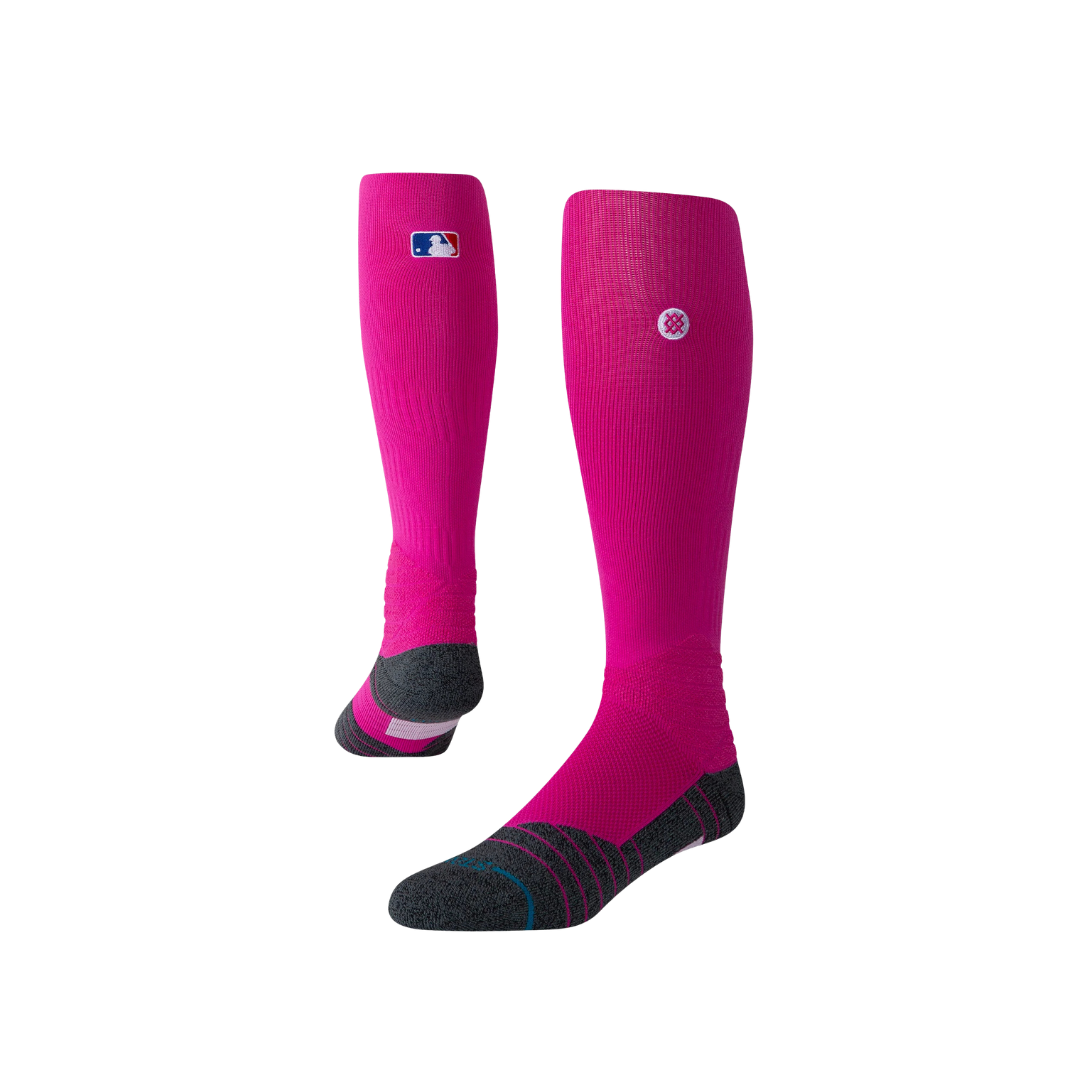 Stance MLB Diamond Pro OTC Socks Large (Pink)