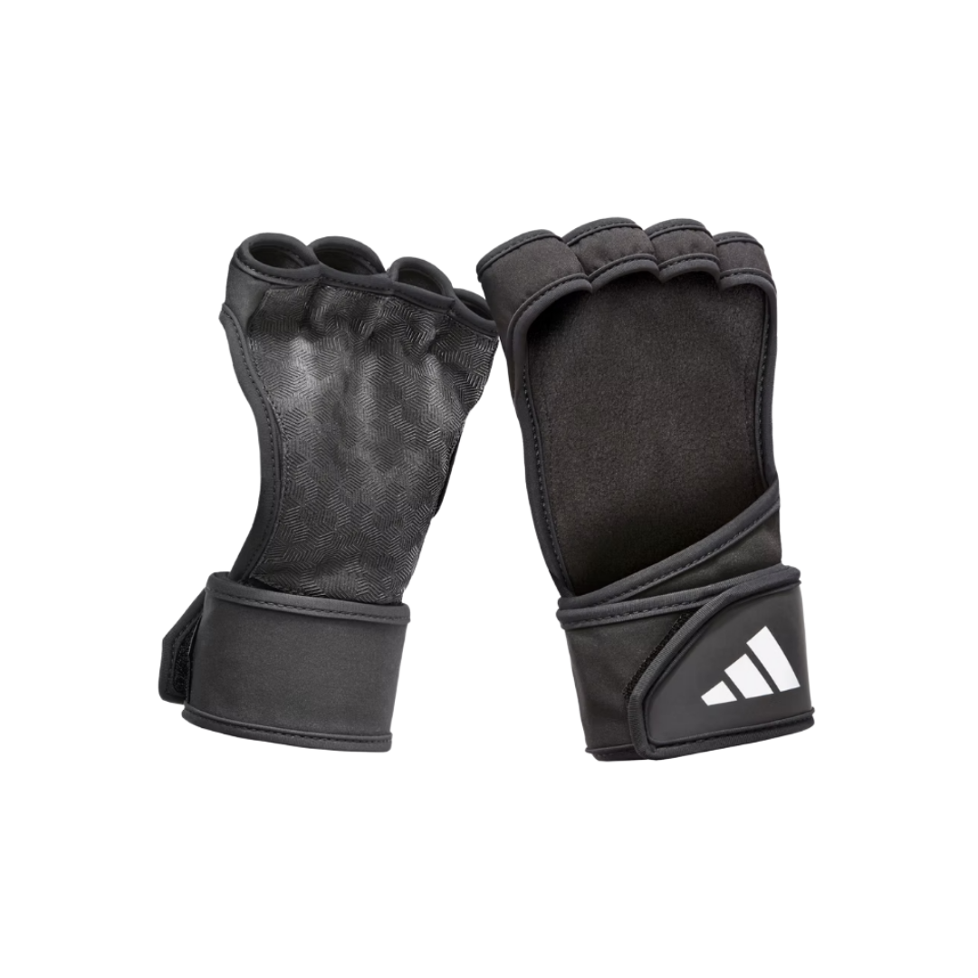Adidas Open Back Fitness Gloves (Black)