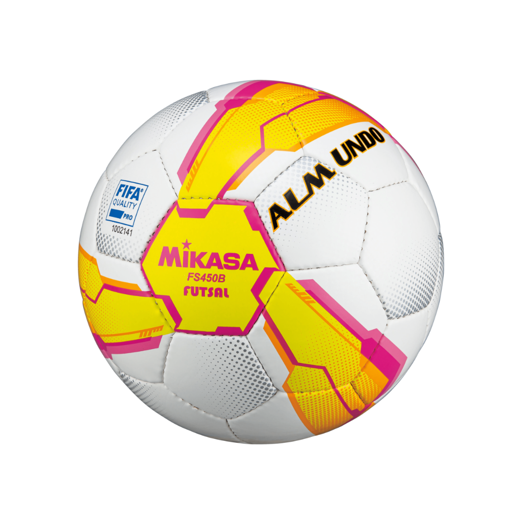 Mikasa Pro Indoor Soccer Ball (White/Yellow)