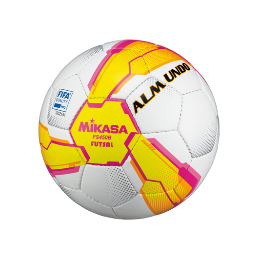 Mikasa Pro Indoor Soccer Ball (White/Yellow)