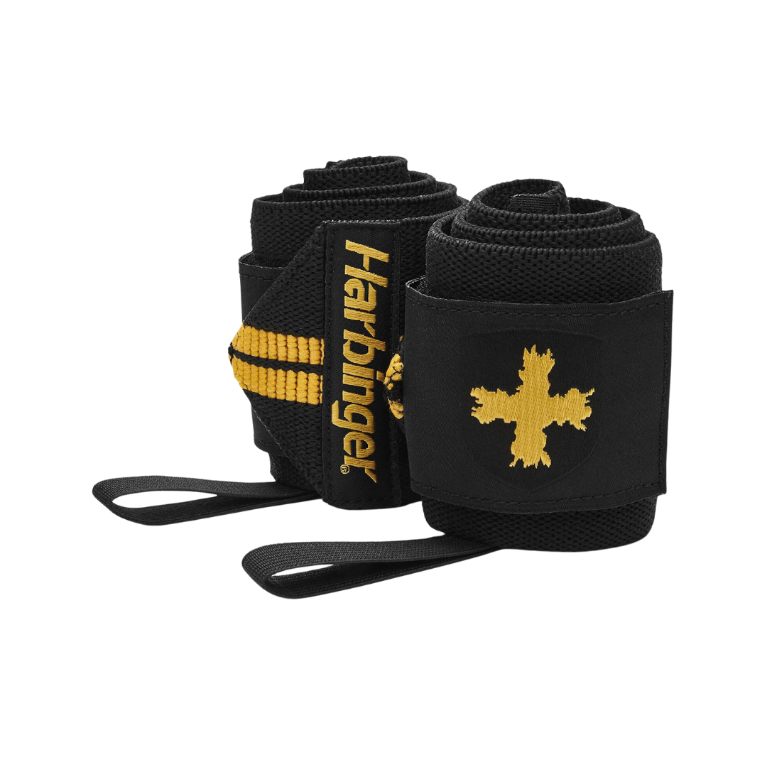 Harbinger Weight Lifting Wrist Wrap (Black/Gold)