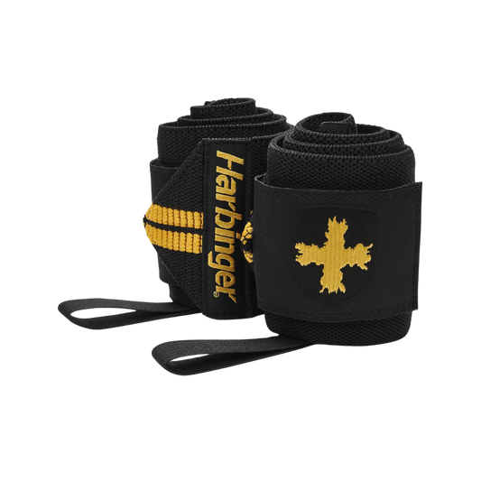 Harbinger Weight Lifting Wrist Wrap (Black/Gold)
