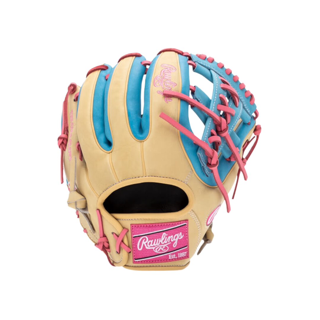 Rawlings HOH Infield Glove (Blonde/Columbia Blue/Pink) 11.5"