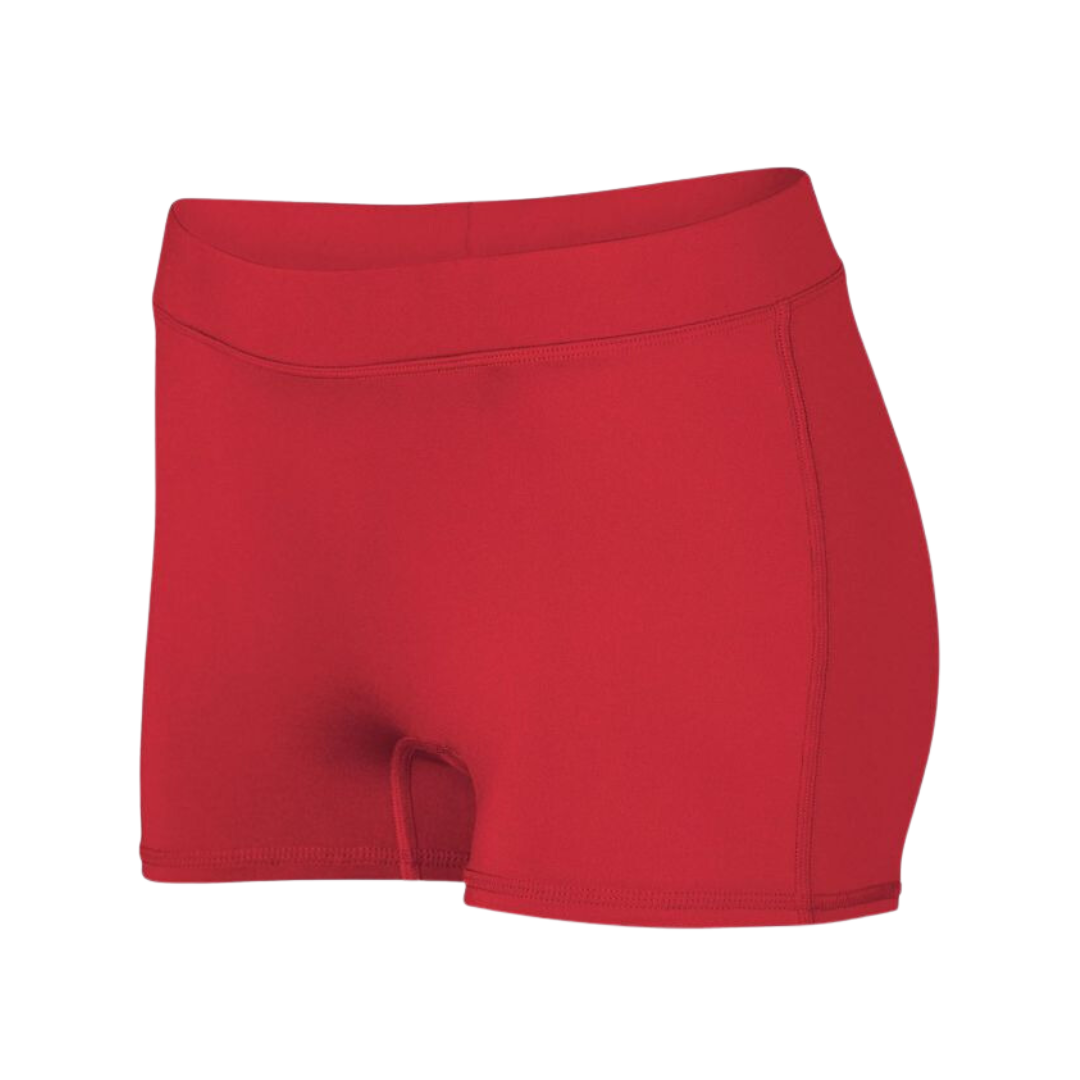 Augusta Girls Dare Lycra Shorts Small (Red)