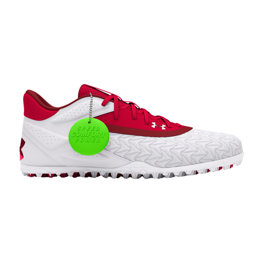 Under Armour Yard Turf 3.0 Baseball Shoes (Red)