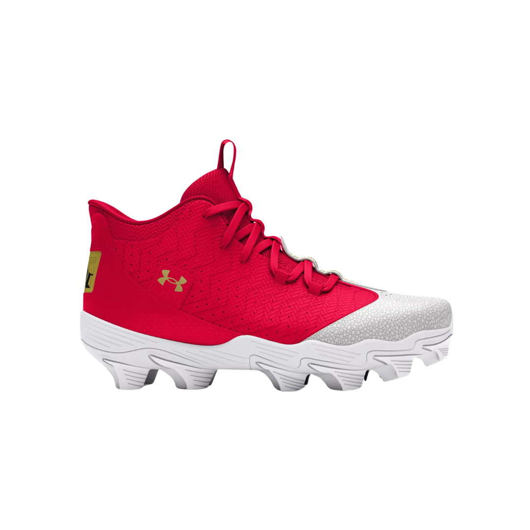 Under Armour Harper 9 RM Jr. Baseball Cleats (Red)