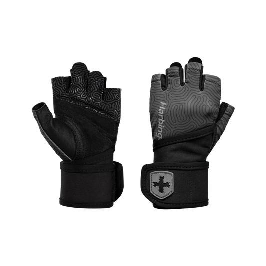 Harbinger Women's Pro 3.0 Wristwrap Gloves Large (Carbon)