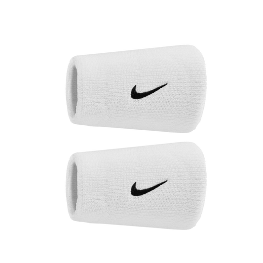 Nike Swoosh Double Wristbands 2pk (White)