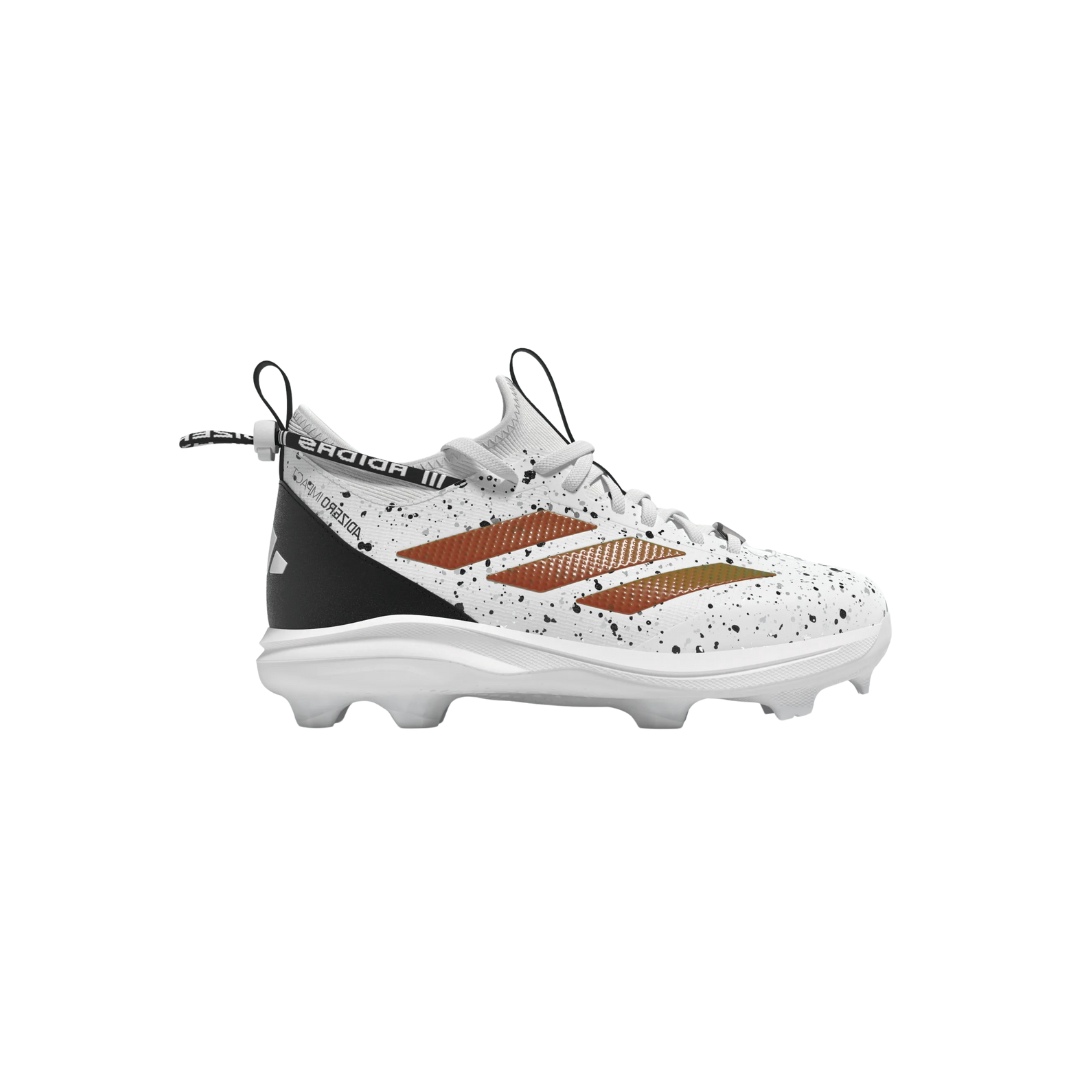 Adidas Youth Adizero Impact TPU (White/Black/Rose Gold)