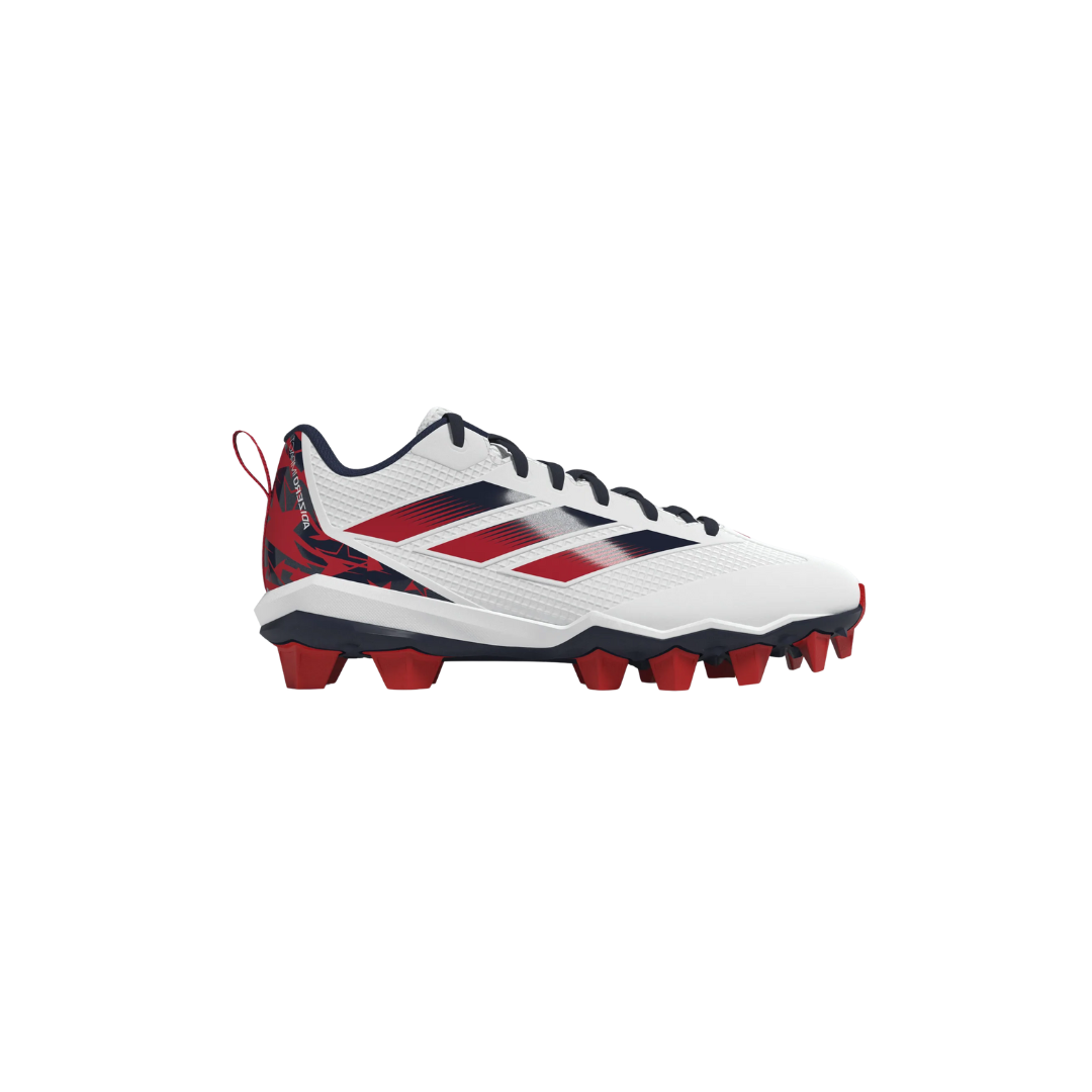 Adidas Youth Adizero Impact MD Rubber USA (White/Navy/Red)