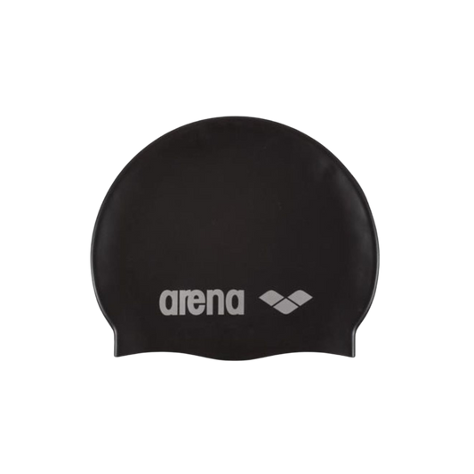 Arena Sports Classic Silicone Cap (Black/Silver)