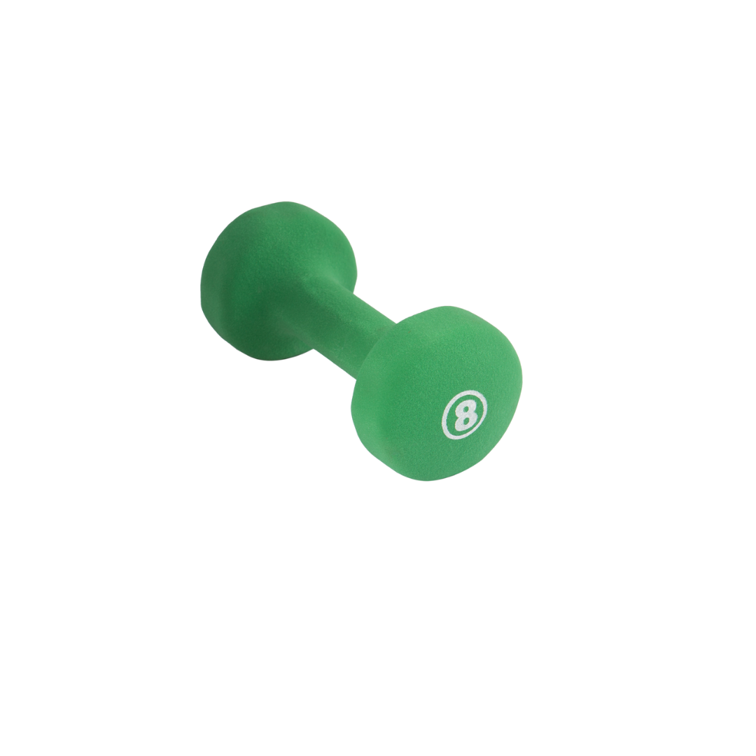 York Barbell Neoprene Dumbbell Green 8 lb