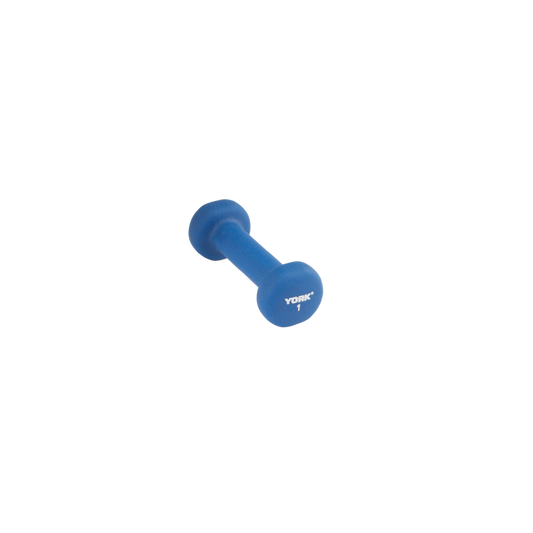 York Barbell Neoprene Dumbbell Blue 1 lb