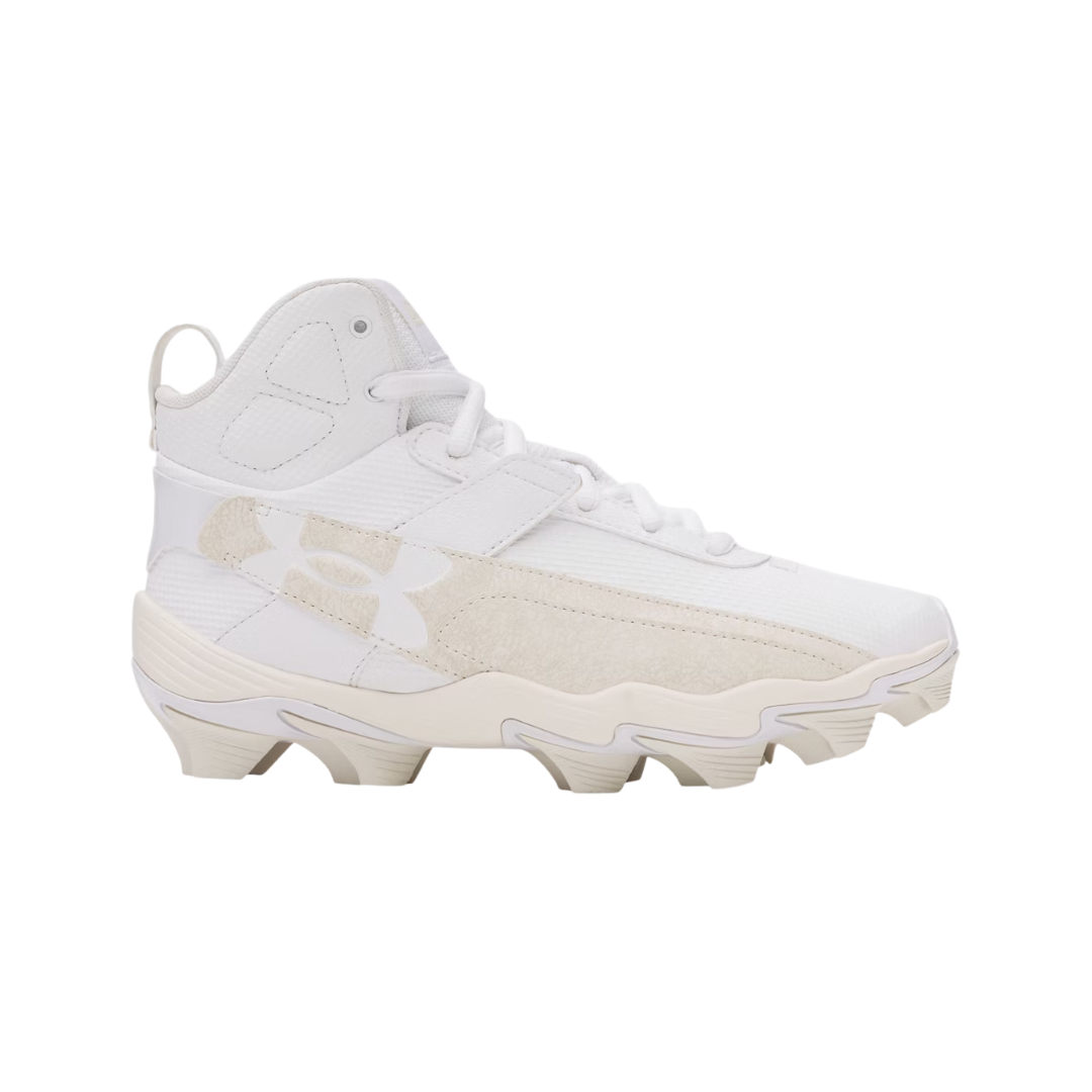 Under Armour Youth Harper 10 RM Rubber (White/Beige)